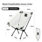 DOTWISE Portable Outdoor Camping Chair Breathable Moon Chair Fishing Chair  Aluminum Alloy MeshAnti-Sinking Lightweight Chair