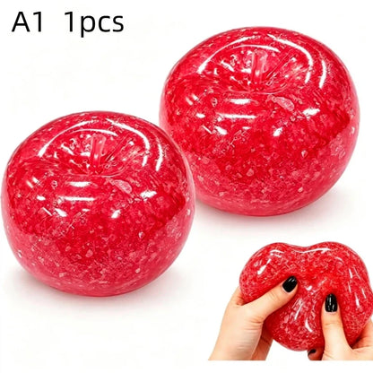 [DO]1Pcs Apples Fidget Toys Big Apples Stress Ball Slush Material Squeeze Toy ASMR Sensory Toys For Anti-Stress Festival Gift