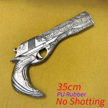 OW Gun Cosplay Angela Ziegler Mercy Angel Shock Gun Prop Weapons Model Safety PU Rubber Model Halloween No Shooting