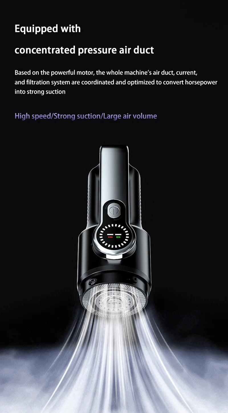 Car Vacuum Cleaner Wireless One-Button Dust Dump High-Power Portable Vacuum Cleaner Large Suction Mini Handheld Vacuum Cleaner