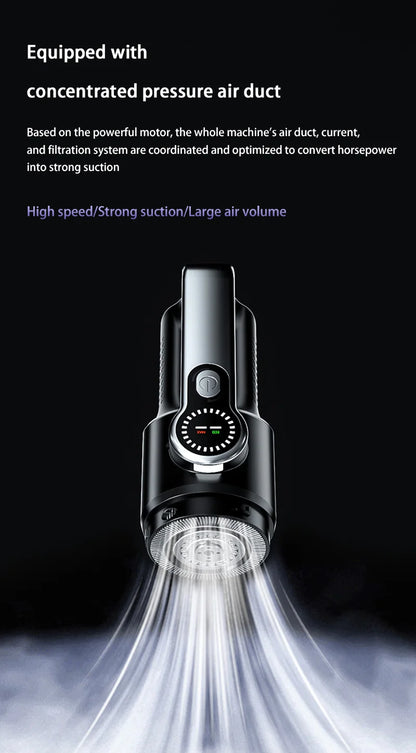Car Vacuum Cleaner Wireless One-Button Dust Dump High-Power Portable Vacuum Cleaner Large Suction Mini Handheld Vacuum Cleaner