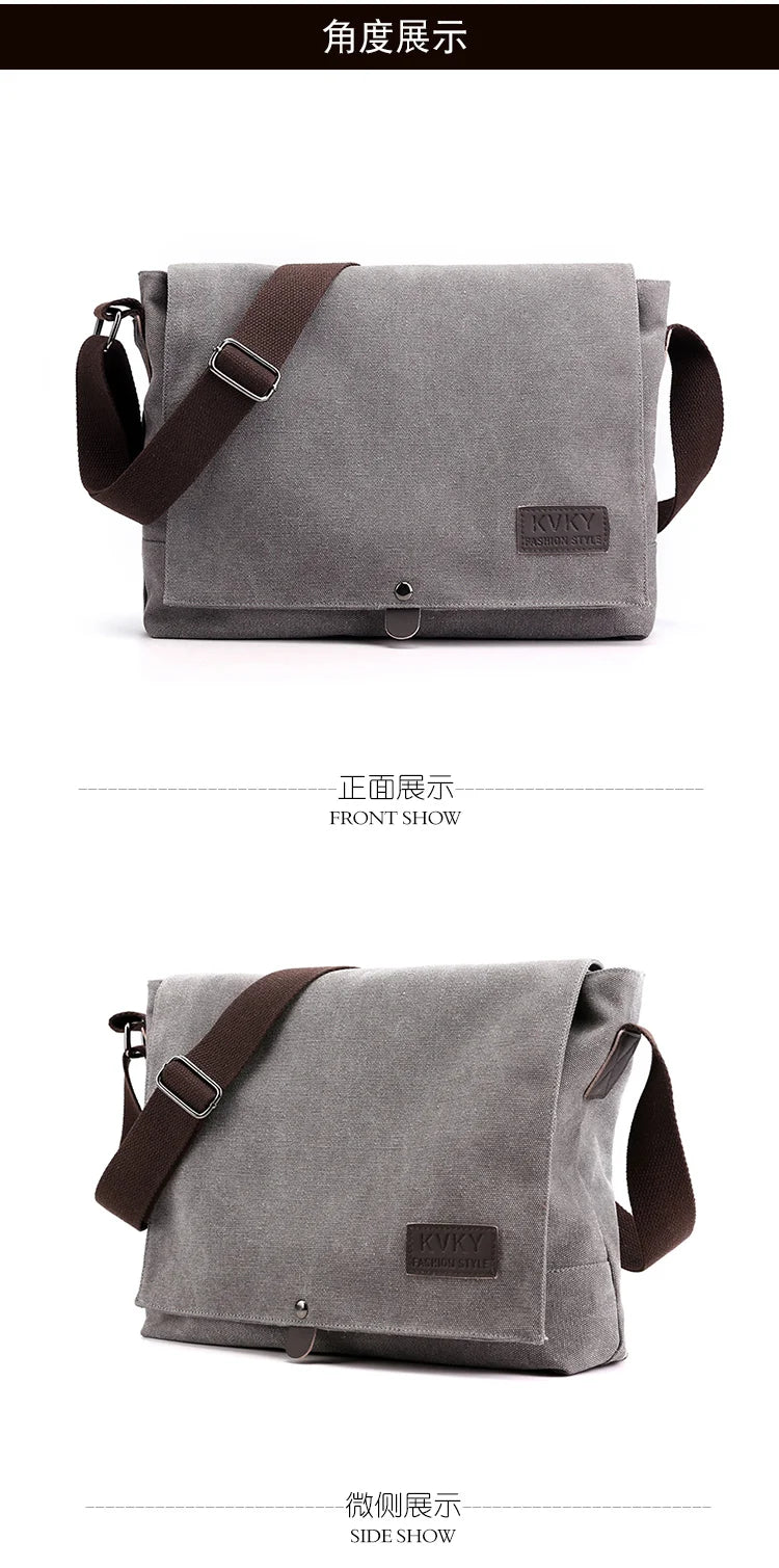 Men's multi-functional shoulder bag, leisure large capacity business travel bag, fashionable storage sling bag