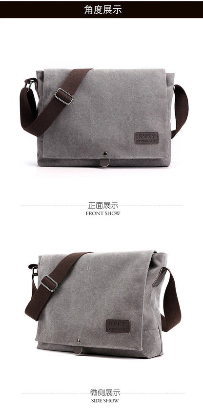 Men's multi-functional shoulder bag, leisure large capacity business travel bag, fashionable storage sling bag