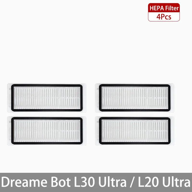 Dreame Bot L30 Ultra L20 Ultra Robot Vacuum Spare Parts Consumables Main Side Brush Hepa Filter Mop Cloth Dust Bag Accessories