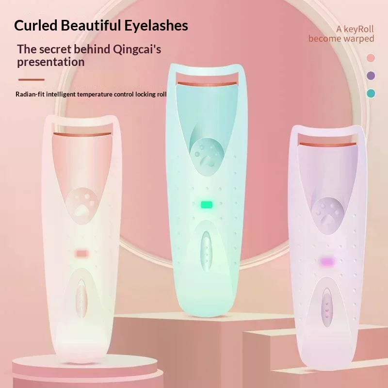Electric Heated Eyelash Curler Women Long Lasting Automatic Eye Lash Perm Tool Makeup Accessory Heated Clip