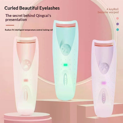 Electric Heated Eyelash Curler Women Long Lasting Automatic Eye Lash Perm Tool Makeup Accessory Heated Clip