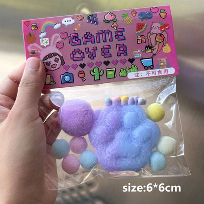 Soft Cat Paw Taba Squishy Fidget Toy Cute Cat Paws Squeeze Toys Slow Rebound Decompression Toy Anti Stress Kids Adults Toys