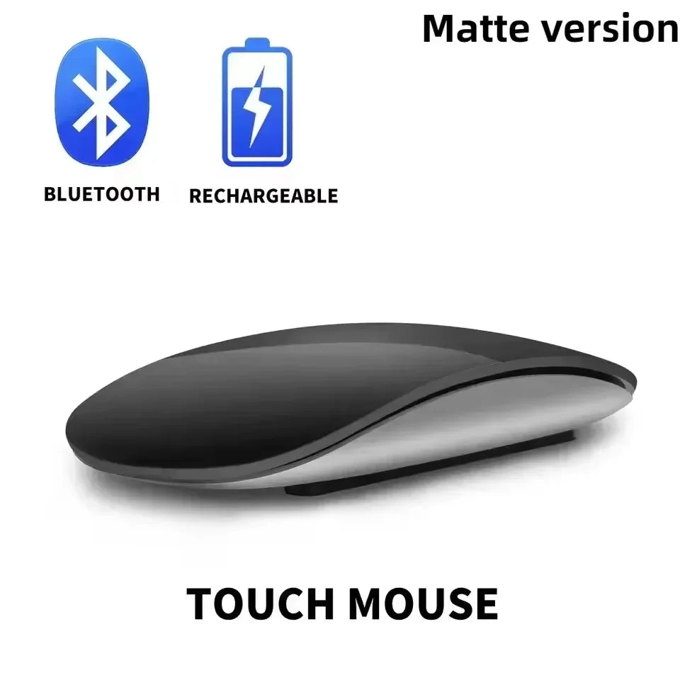Lenovo Wireless Bluetooth Magic Computer Mouse Rechargeable Touch Slim Ergonomic Dual-Mode Silent PC Mice For Apple Macbook Air