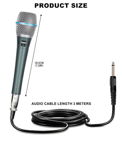 BT87 Wired Dynamic Microphone, Special Pickup Microphone For Musical Instruments, Vocal Recording Microphone