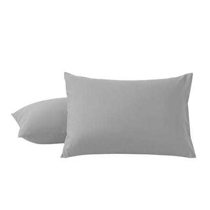 2Pcs Pack Microfiber Pillowcases Solid Color, Envelope Closure, Machine Washable, Woven Fabric, for Bedroom, Living Room