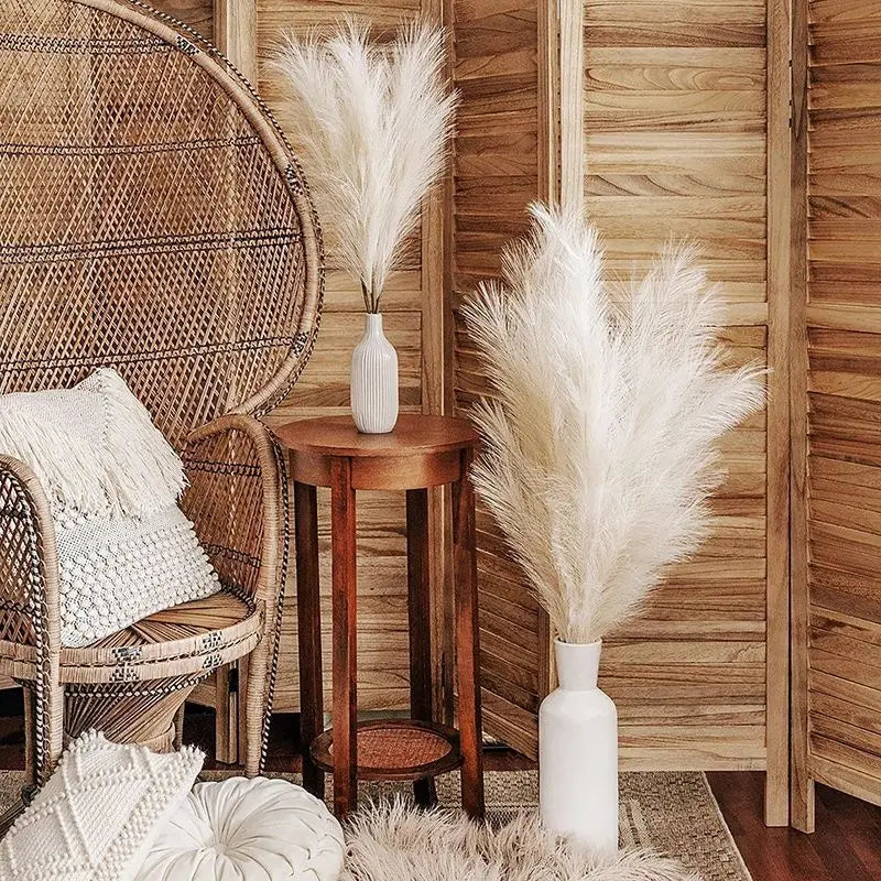 90/120cm Pampas Artificial Flowers Bouquet Fake Flowers for Home Decor Garden Arrangement Wedding Decoration Outdoor Reed Grass