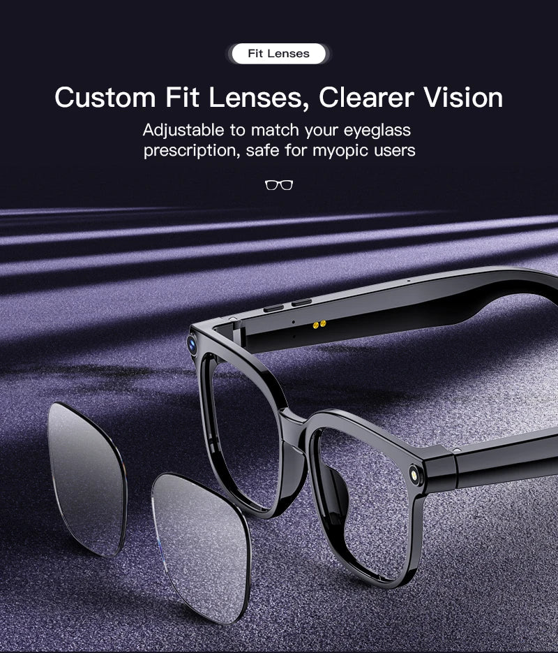2026 New Smart Glasses Men 4K 8MP HD Camera Video Recording Language Translation ChatGPT WIFI Bluetooth Call Audio Glasses Women