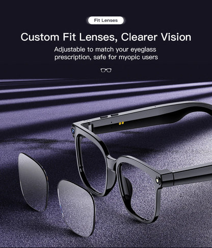 2026 New Smart Glasses Men 4K 8MP HD Camera Video Recording Language Translation ChatGPT WIFI Bluetooth Call Audio Glasses Women