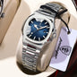 POEDAGAR Fashion Square Watches For Woman Waterproof Luminous Date Ladies Watch Stainless Steel Luxury Quartz Women's Wristwatch