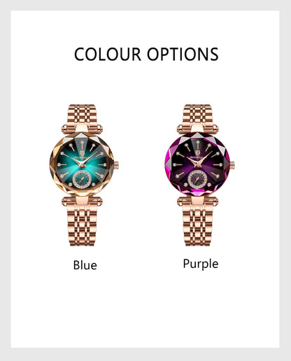 POEDAGAR Elegant Ladies Wristwatch Waterproof Stainless Steel Luxury Watch for Woman High Quality Fashion Women's Quartz Watches