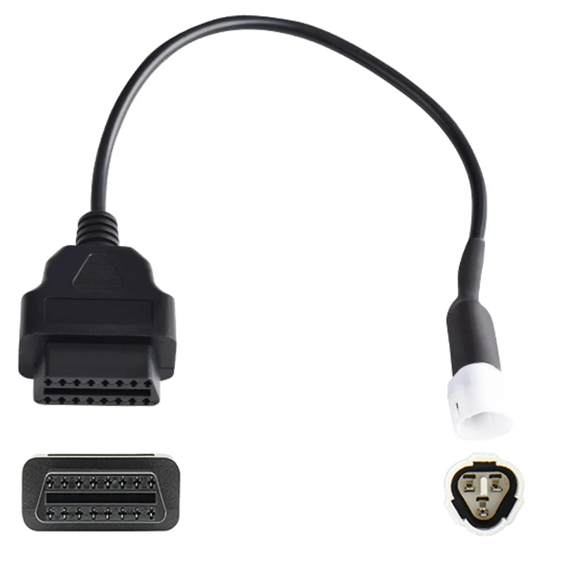 For Yamaha 3/4 /6 Pin To OBD2 Connector Motorbike OBDII Diagnostic Cable OBD Fault Code Reader Adaptor Extension Cable