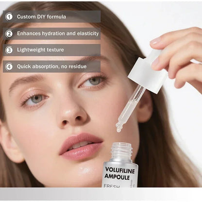 100% Pure Volufiline Plumping Ampoule Serum, Skin Care Essential for Facial Volume & Even Skin Tone, Fast-Absorbing Hydrating
