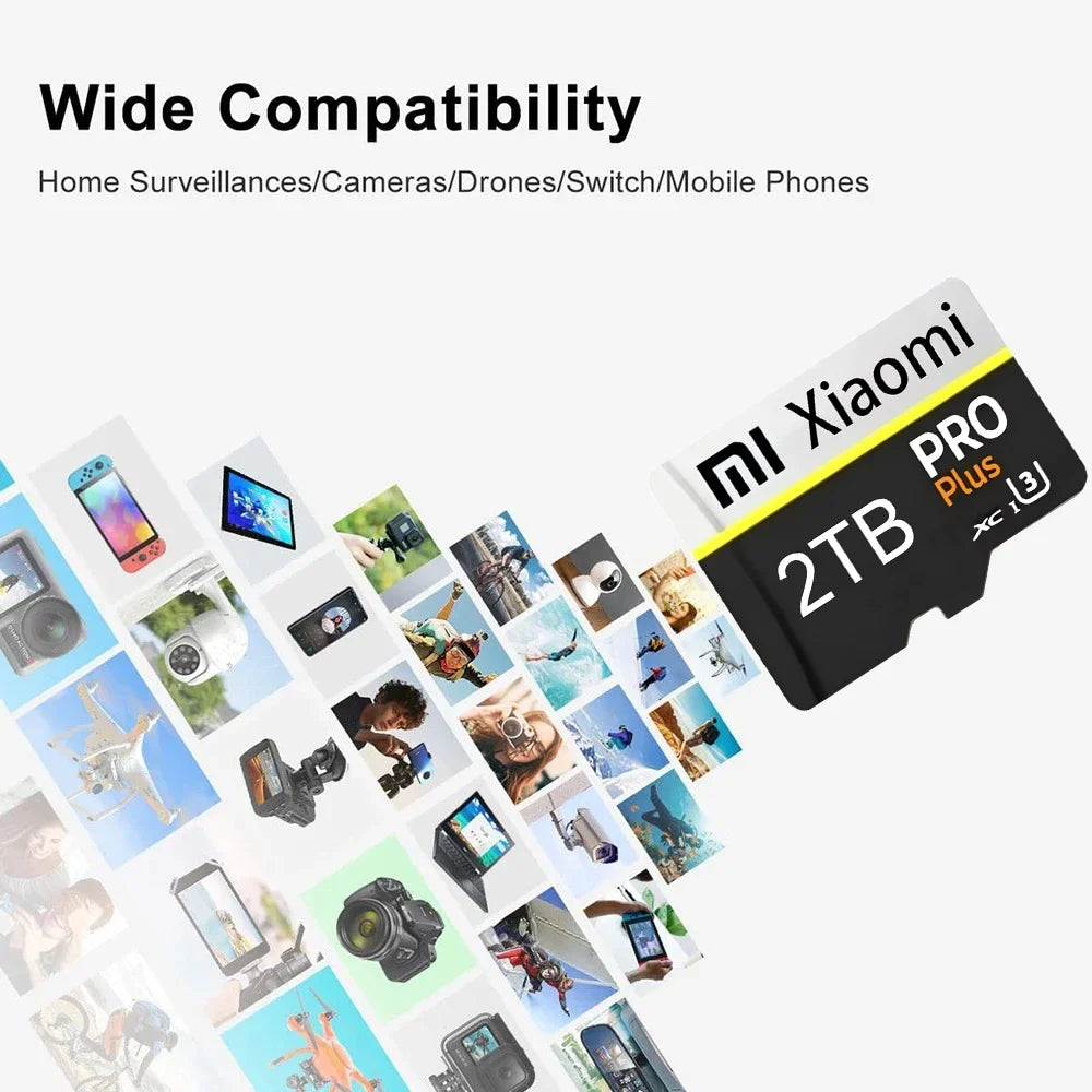 High Speed SD Card 128GB 256GB Original SD Flash Micro TF Card SD Tarjeta Ultra Memory Card 512GB For Xiaomi Electronic devices