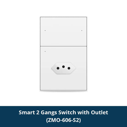 Zemismart Zigbee Brazil Outlet 10A 20A Brazilian Socket Work with Tuya Smart life Google Home Smartthings Homekit Control via M6
