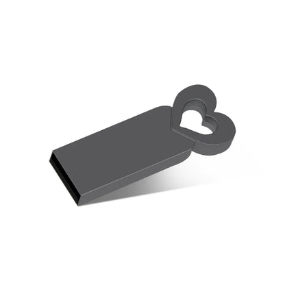 High Speed USB Flash Drives 64GB Cute Heart Pen Drive 32GB Rose Gloden Memory Stick Real Capacity Pendrive Creative gift