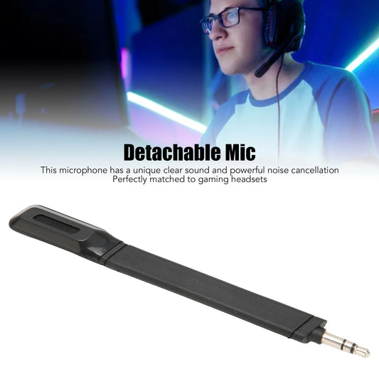 Wireless Gaming Headset Microphone 3.5mm Connector Headset Microphone Replacement Compatible with Logitech G733 Gaming Headset