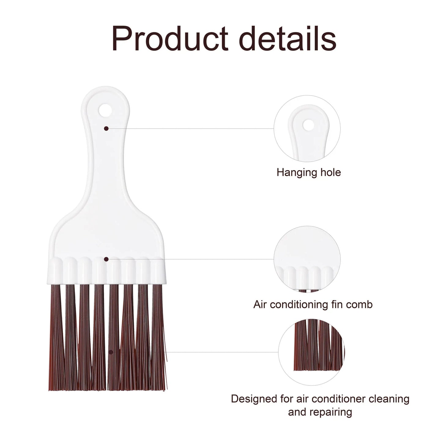 Air Conditioner Condenser Fin Comb Stainless Steel Air Conditioner Repairing Tool Heatsink Cleaning Brush Fin Cleaning Brush