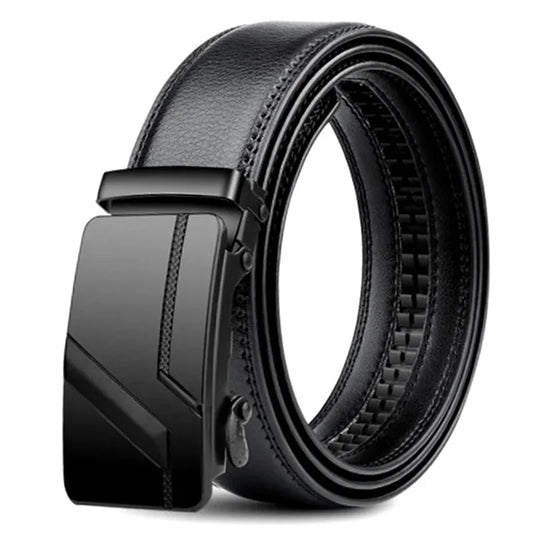 New Men's Belt PU Leather Belt Business High Quality Fashion Male Belt Automatic Buckle Belt for Popular