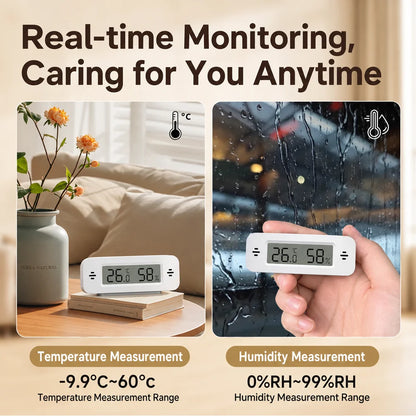 Zigbee Temperature Humidity Sensor Smart Home Thermometer Real-Time Monitoring APP Control Work With Alexa Home Assistant Z2M