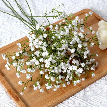 Artificial Plastics Gypsophila Flower Outdoor Garden Party Courtyard Home Vases Table Wedding Bridal Bouquet DIY Gifts Accessory