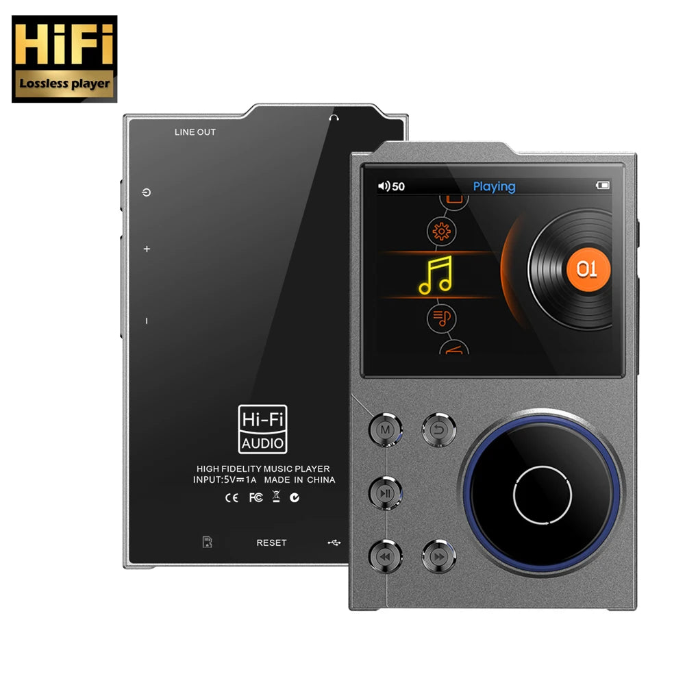 Hi-Fi Digital Audio MP3 Player Lossless DSD High Definition Portable MP3 Music Player Built-in 16GB Walkman Supports 20 Language