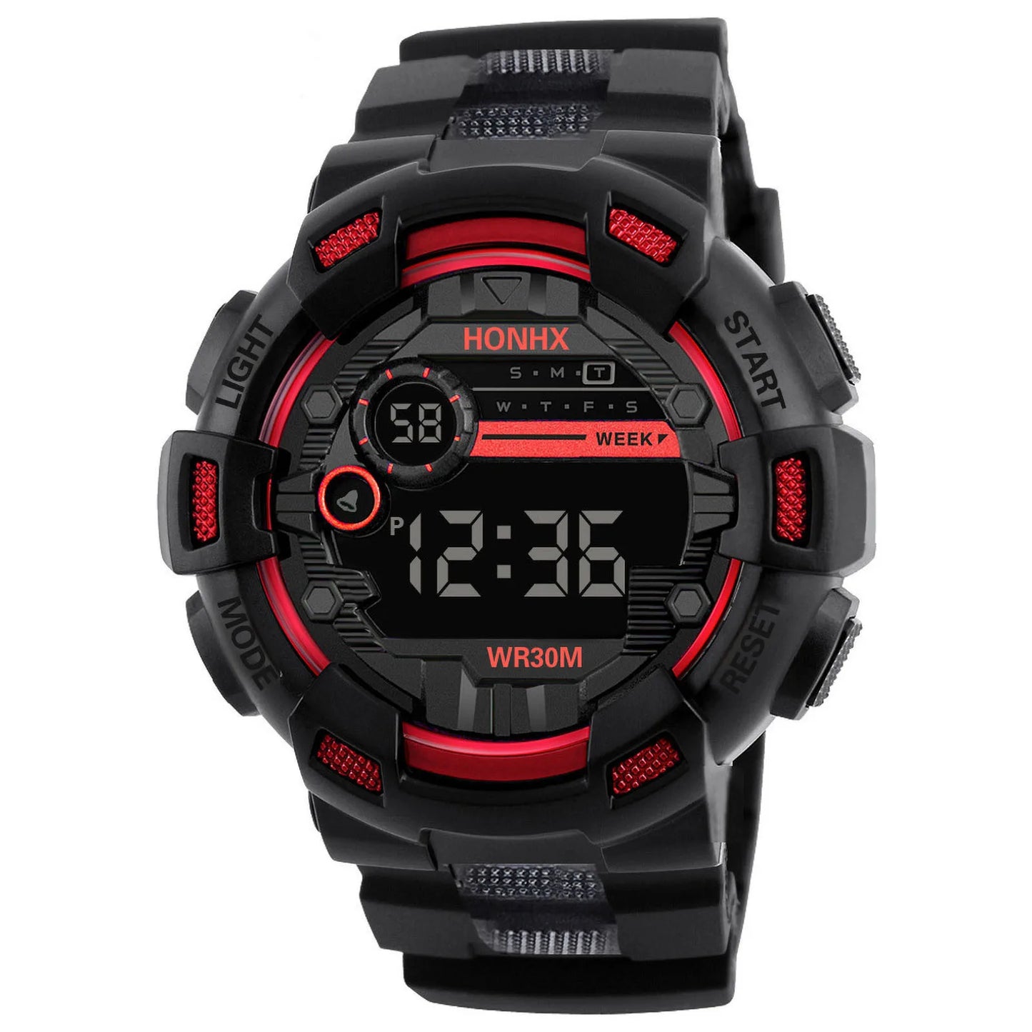 Fashion Men‘s Watch Waterproof Sports Digital Watches Men Large Dial Electronic Wristwatch Clock for Boys Child Reloj Hombre