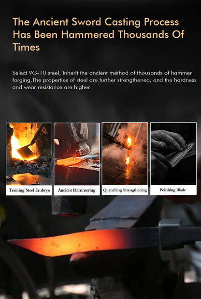 F.YOUNG Professional Kitchen Knives Damascus Steel Japanese Chef Knife Slicer Sashimi Utility Fruit Cooking Kitchenware Utensils