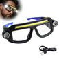 New XTE COB LED Rechargeable Multifunctional Glasses Light Waterproof Free Adjustment Angle Lightweight Glasses Lamp