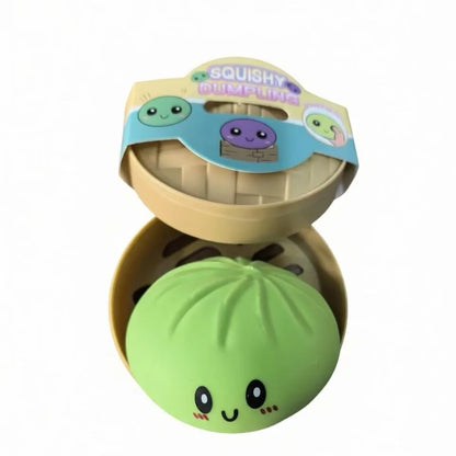 1-12Pcs Glitter Dumpling Glitter Dumpling Squishy with Box Dumplings Sensory Squeeze Toy for Stress Relief Birthday Gift