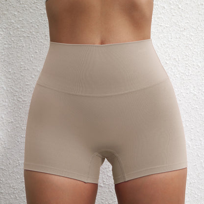 Sexy Solid Color Women Fitness Sport Short High Waist Athletic Yoga Short Leg Cycling Comprehensive Training Jogging Squat Proof
