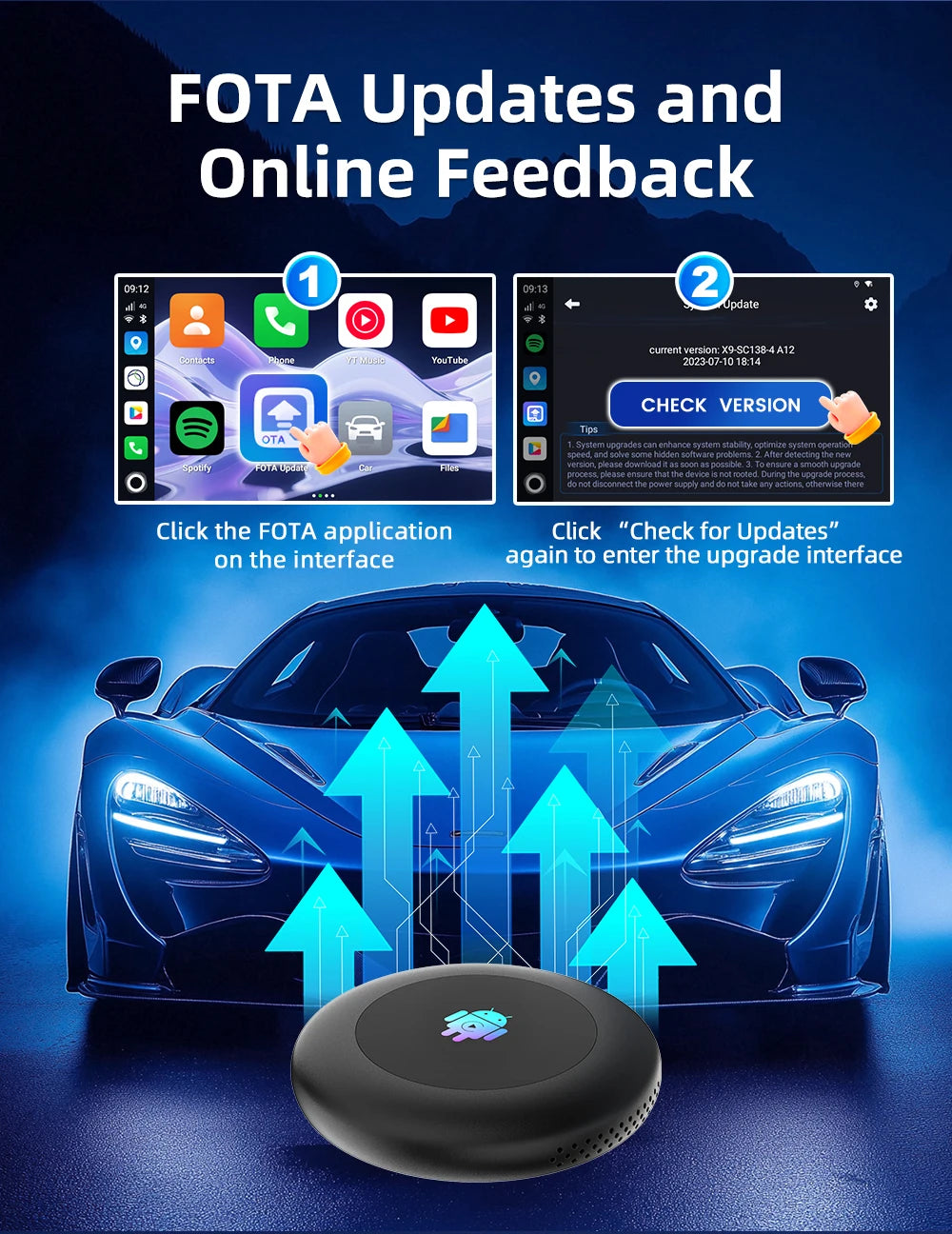 2026 5G Tbox Ultra2 Android 15 Wireless CarPlay Ai Box Android Auto Adapter SM6350 128GB 8-Core for BMW Youtube Netflix FOTA