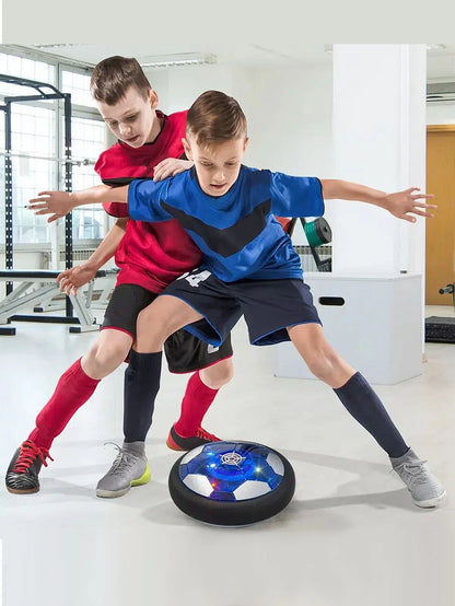 Hover Soccer Ball Kids Toy Indoor Floating Football with LED Light and Safe Bumper, Chritmas Gifts for Age 3+ Years Old Boys Gir