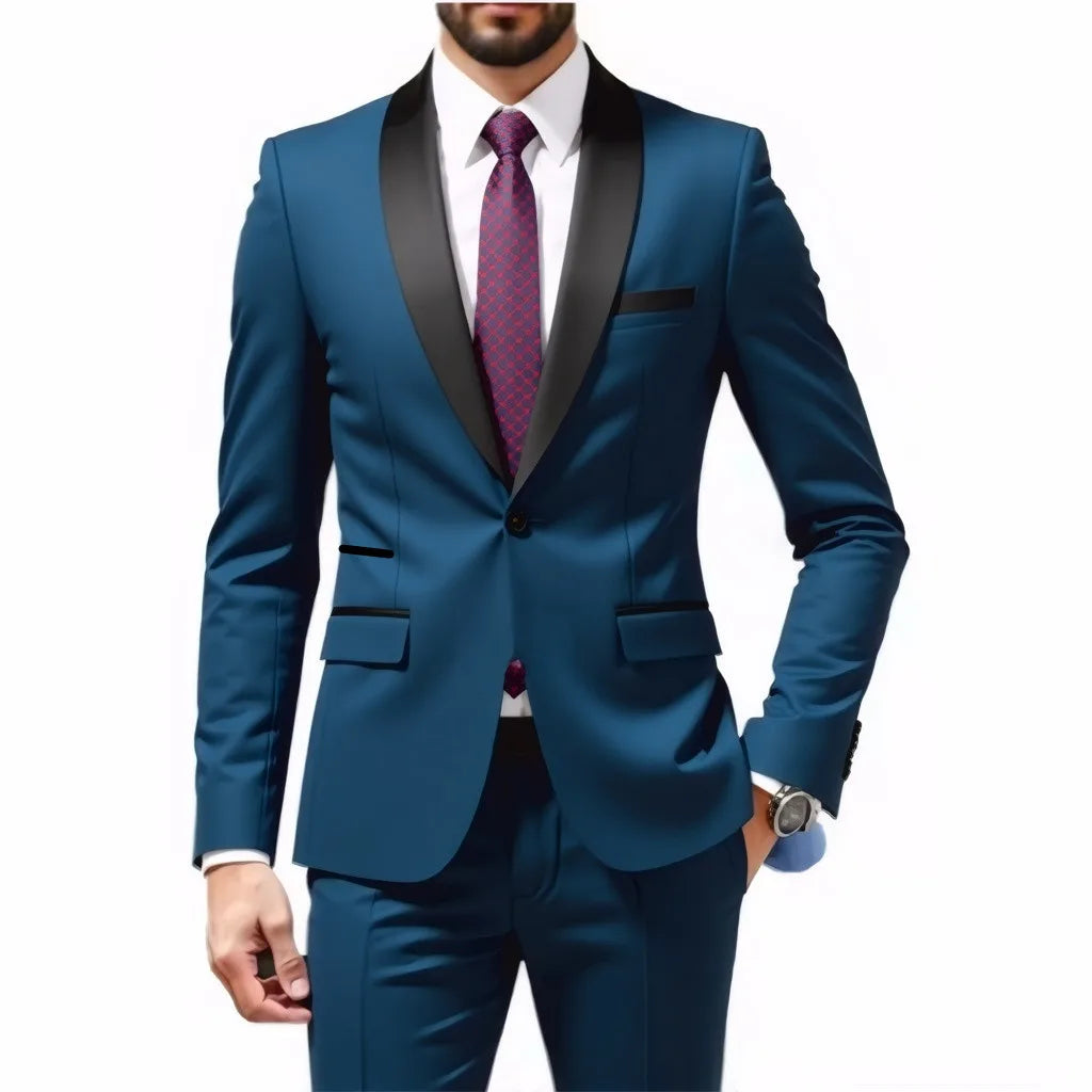 Groom Weddingpiece Suit for Men Middle-aged Blazer Formal Party Dress Tailor-made Outfit Men
