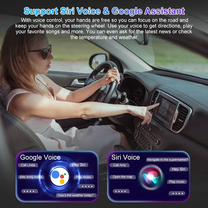 Kowankit 2026 4+32G Wireless CarPlay AI Smart Box 3 in 1 Android Auto Tv Box Netflix Youtube For Toyota Nissan Benz Honda Ford
