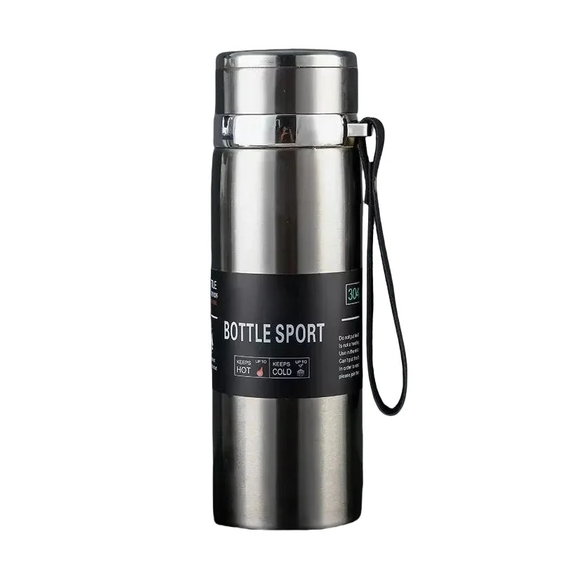 1L Stainless Steel Vacuum Flask Dual Use Hot Cold Drink Bottle Portable Thermal Container Perfect for Holding Water Tea Coffee