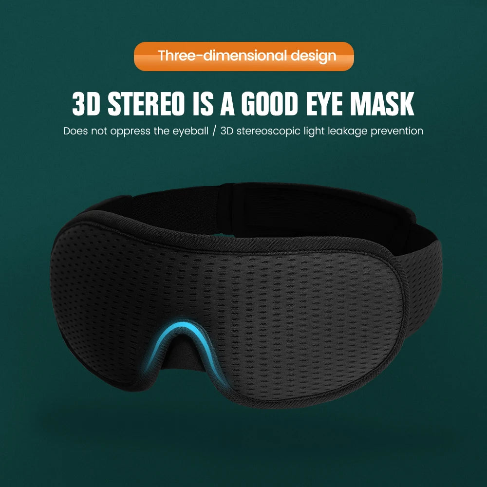 3D Sleep Mask Blindfold Sleeping Aid Eyepatch Eye Cover Sleep Patches Eyeshade Breathable Face Mask Eyemask Health Care for Rest