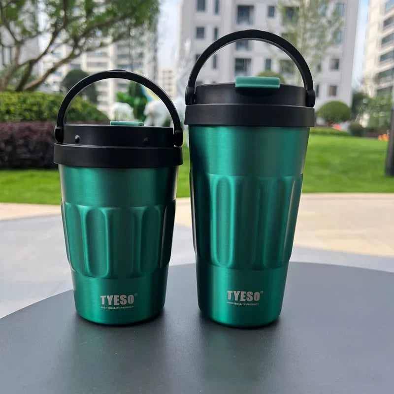 400ml/500ml TYESO Vacuum Flasks Thermoses Stainless Thermos Water Bottles Cup 304 Original Car Tumbler Cold and hot Coffee Mug