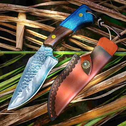 High quality stainless steel blade, ergonomic wooden handle, lightweight and durable - ideal for outdoor, home kitchen use and h