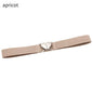 2022 Children Stretch Belts Girls Multicolor Adjustable Elastic Waist Belts with Heart Shape Buckle Waistband Accessories