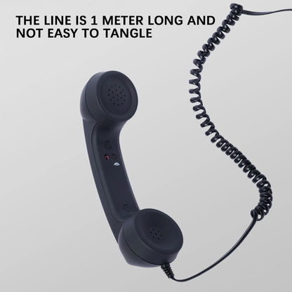C-Type Telephones Handset Mobile Calls Receiver Type-C Plug Play Crystals Clear Calls Type C Adapter Mic Microphone Speaker