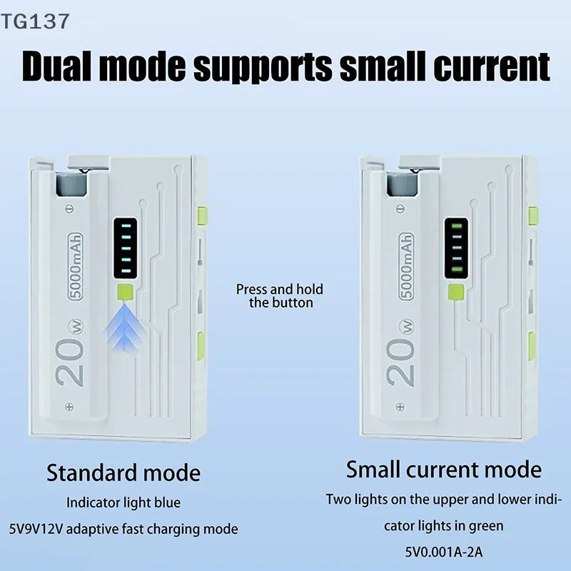 20W DIY Power Bank Box 21700 Universal Battery Charger Case Type-C Fast Charging For Mobile Phone Not Including Batteries