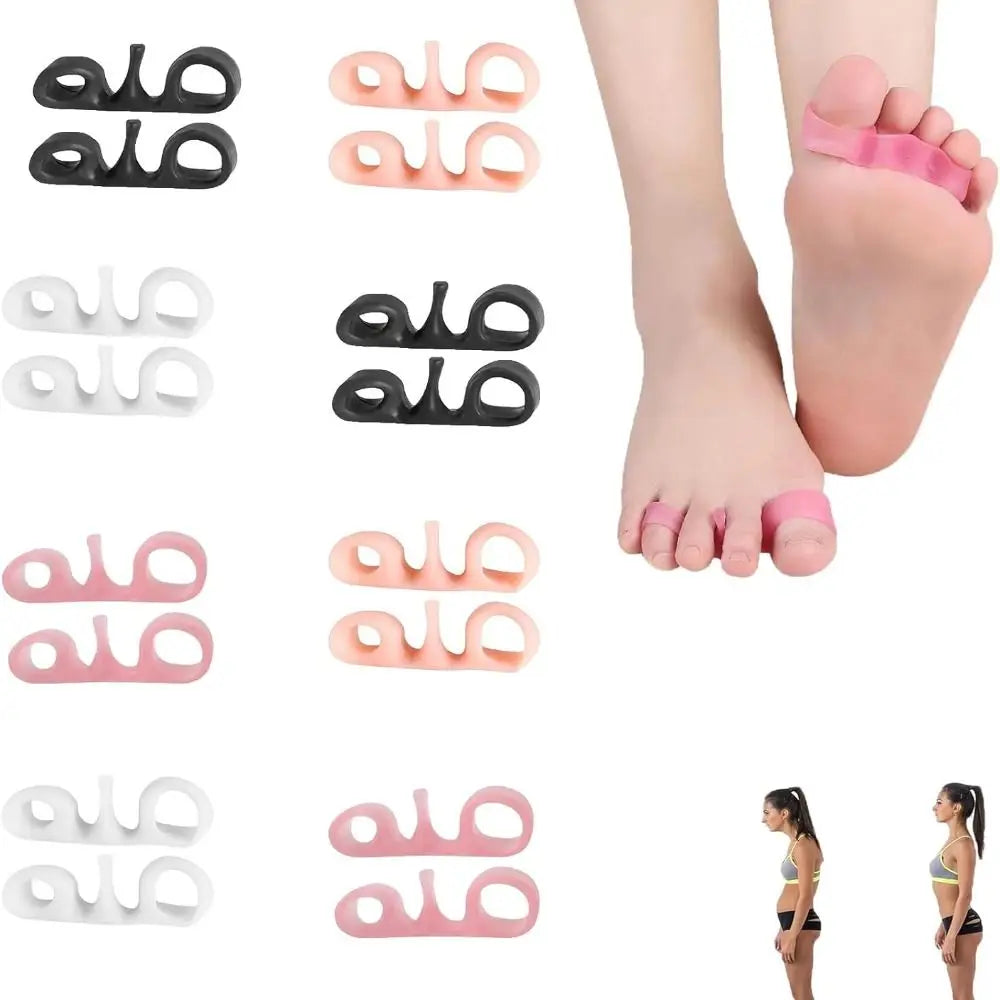 Toe Correctors and Toe Separators Bodyfeet Aligners Kit Silicone Invisible Posture Care Silicone Toe Spacers