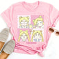 Summer 2026 Sailor Moon "Four Grid Emoji Pack" Soft Street Trend 100% Cotton Print Loose T-shirt Male/female Top Y2k
