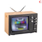 Mini Retro TV Miniature Ornaments DollHouse Toy Ornaments 5.7 * 2.4 * 3.4cm