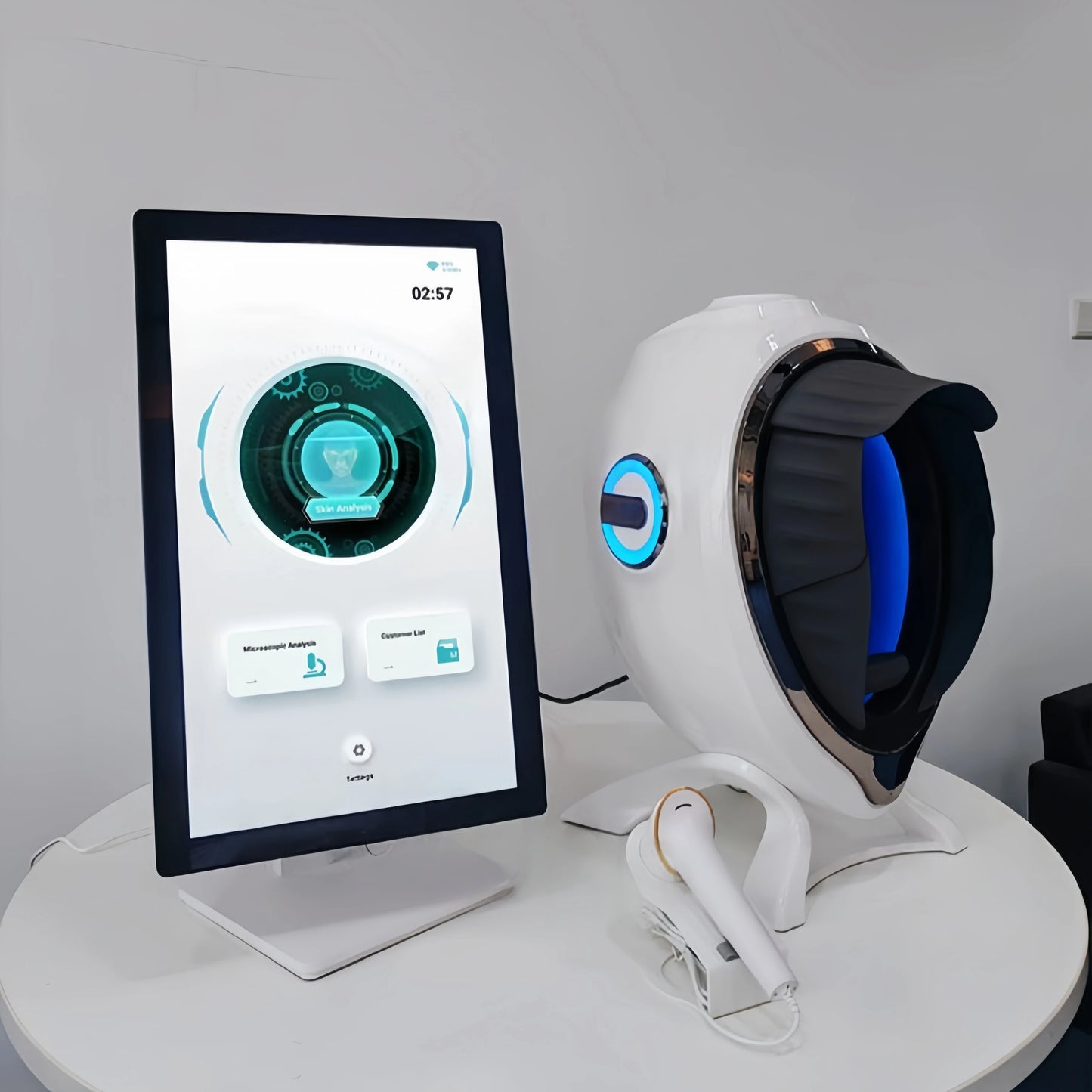 JLM Ai Smart Skin Detector Magic Mirror Skin Multi-spectrum Facial Analysis UV Layer Moisture Spectrum Analyzer Machine